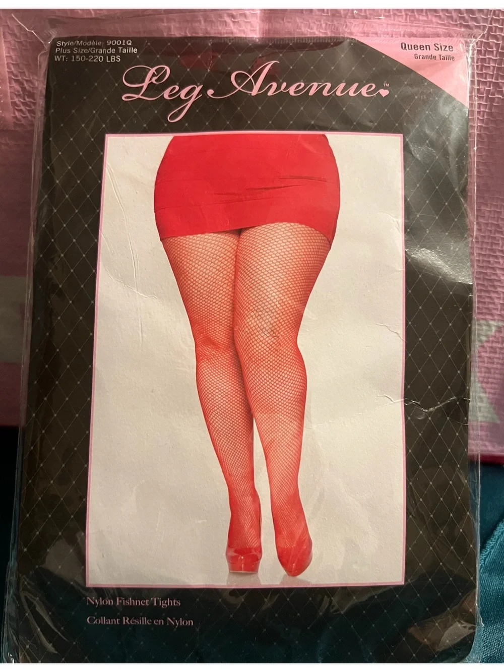 Leg Avenue Red Fishnet Tights